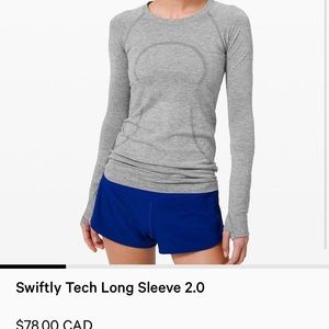 Lululemon Grey Long Sleeve in Perfect Condition